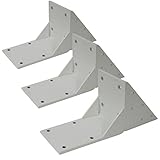 Mendler 3X Dachsparrenadapter für Kassetten-Markise T124, Dachsparren Halterung Adapter - weiß