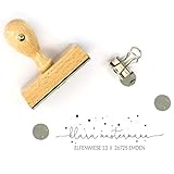 Adressstempel personalisiert Motiv'Emden' // individueller Stempel zum selbst gestalten // hochwertiger Namensstempel mit Holzgriff // handmade in Deutschland // mit Wunschtext b