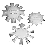 3 Stücke Edge Trimmer French Smile Line Werkzeug Set,MWOOT kantenschneider Metall Schablone Cutter für Acryl UV Polyacryl Gel Modellag