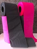 IT IS IN Super trendiges WC-Papier im Magic Mix 'black + pink' 3-lagig 6 Rollen pro Farbe/Lieferumfang 12 Rollen g