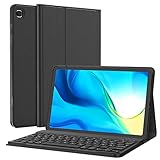 Earto Tastatur Hülle für Samsung Galaxy Tab S6 Lite 10.4 2020 - Abnehmbare Kabellose Bluetooth QWERTZ Tastatur mit Hülle für Samsung Galaxy Tab S6 Lite 10.4 Zoll SM-P610 SM-P615 2020, Schw