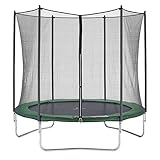 CZON SPORTS Gartentrampolin Ø250 cm mit Sicherheitsnetz, grün|trampolin|tramp