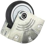 ZAMAX Lenkrollen, 3-Zoll-Aluminiumlegierungshalterung Airbox Silent Gummi-Eckfelräder können für Flughafen-Gepäckkrankenhäuser und -Maschinen verwendet Werden R
