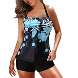 Damen Bikini Set Push Up Schwarz Top High Waist Sexy Oberteil 75a Sport Weiß Rot Bandeau Tankini Badeanzüge Bauchweg Tankini Badebekleidung Bademoden Badeset Badekleider Swimsuit Badeanzug Sw