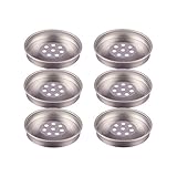 6 Streueinsätze für Rimoco Aromadosen mit Ø6,6cm in den Höhen von 4,6cm/6,5cm & 9