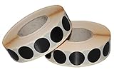 Flachberg 4000 Stück Schusspflaster für Zielscheibe 16 mm (Schwarz)