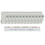 Hager Set 12x LS Schalter 1-polig MBS116 + 1x Phasenschiene 3-polig KDN363