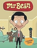 mr bean coloring book: Funny Mr Bean And His Bear Teddy Coloring Pages 8.5x11 inches - Awesome Gift for Kids - Birthday Gift for Son Daug