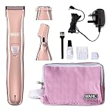 Wahl 3-in-1 Damen-Gesichts- und Körperhaarentferner, Damen-Haarentfernungs-Trimmer, Rotationsrasierer für Frauen, Augenbrauenformer, Kammaufsatz, Gesichtshaarschneider für D
