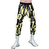 Herren Freizeithosen Europäische und amerikanische Hip-Hop Camouflage Freizeithosen Herren Frühlings- und Herbstmode Lose Trendoveralls L