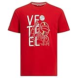 Offizielle Formula 1 Merchandise - Ferrari - Driver Tee - Vettel -Kids - 104 - R