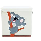 Artli Aufbewahrungsbox Kinder Spielzeug I Spielzeugkiste mit Deckel für das Kinderzimmer I Box Spielzeug Aufbewahrung Regal Koala 33x33x33