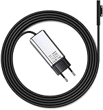 YGJ Surface Ladekabel, 65W Surface Book Netzteil Ladegerät Adapter für Microsoft Surface Go, Surface Pro 3/4/5/6/7, Surface Laptop/Tablet, kompatibel 44W&36W&24W, mit 1.8M Netzkab