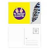 Postkarten-Set mit Aufschrift 'Expressing Grateful Life Friends', 20 Stück