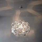 Decke hängendes Licht, Modische Kronleuchter Äpfel Lotus-Blatt Decken-Pendelleuchte Acryl Umweltschutz Pc. Chip-einstellbarer Kronleuchter Kompatibel mit Wohnzimmer Schlafzimmer E