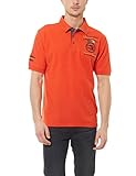 Ultrasport Fort Lauderdale Collection Poloshirt Herren Wadhurst klassisches Herren Polohemd im 3-Knopf-Style, Orange, L