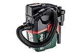 Metabo AS 18 HEPA PC Compact Akku-Sauger 18V - Karton- mit manueller Filterreinigung und HEPA Filter - 602029850