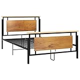 Susany Bettgestell mit Lattenrost Bettrahmen Metallbett Einzelbett Schlafzimmerbett Jugendbett Metall 120x200