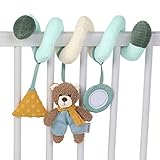 Sterntaler 6612002 Spielzeugspirale, Bär Ben, Inklusive Rassel, Alter: Für Babys ab der Geburt, Mehrfarbig
