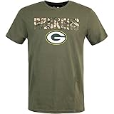 New Era NFL Camo Wordmark T-Shirt (L, Green Bay Packers)