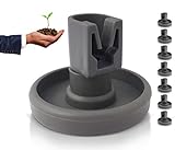 Geschirrspüler Unterkorb-Rollen: 8 Stück Korbrollen für die Spülmaschine - Ersatzteile kompatibel mit AEG, Privileg, Zanussi, Juno, Electrolux, Ikea etc. + ein gepflanzter B