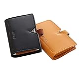 Kreditkartenetui aus echtem Leder, minimalistisches Portemonnaie, RFID-blockierende Tasche, Kreditkartenetui für Damen und H