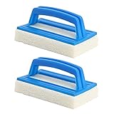 ACHANFLY 2 Stück Poolbürste Pool Schwamm Handbürste Schmutzradierer Pool Reinigungsbürste Schwimmbad Bürste Poolreinigung Geeignet zum Reinigen von Schmutz und Moos für Spa, Schwimmbad, Badew