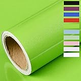 Möbelfolie Selbstklebende Folie Klebefolie für Möbel Küche Tür Wand Oberflächenschutz küchenfolie für küchenschrank Wasserdicht Vinyl Aufkleber Hochglanz Mit Glitzer 60cmX500cm (Dunkelgrün)