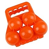 5 Gitter-Schneeball-Maker Kinder Winter Schneeball Form Spielzeug,Kunststoff Sandball Schneeball Clip Schneeballzange für Kind Spielen Schnee Outdoor 1 Sekunde schnelle Schneeballherstellung M