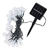 01 Gartenlichterkette, Lichterkette, 5m 30LED Chips verwenden für Terrasseng