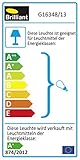 Brilliant Philo Tischleuchte, 1x LED E14 3W, 260LM, 3000K Inklusive, Metall/Glas, eisen/weiß G16348/13