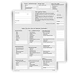 Anamnesebogen für Ärzte und Heilpraktiker, DIN A4 Hochformat, 2-seitig, weiß, 100 B