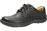 Clarks Nature Three Herren Derby Schnürhalbschuhe, Schwarz (Black Leather), 43 EU