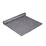 Relaxdays Malervlies, Abdeckvlies Rolle, 1 m x 10 m = 10m², rutschfest, wasserabweisend, 180g/m², Streichen, Umzug, grau, 1, 10032736
