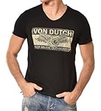 Von Dutch Keep Herren-T-Shirt, Schwarz, Größe XL