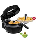 Tefal ActiFry 2in1 Heißluftfritteuse Fritteuse + Snacking Garkorb, 1550W, 6 Personen, 1200g Kapazität, Rührarm System, Temperaturregulierung, Leistungsstarke Luftzirkulation mit High Speed Airflow