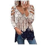 XTBFOOJ Schicke Blusen Damen Umstands Tunika Sommer Hellblaue Bluse Tshirts Oberteile Frauen Ohne Versand Hemdbluse Gelb Tops Prime Lange Blusen Tunikas Blusentop Weiss Oberteile Hemdb