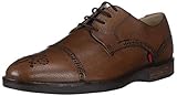 MARC JOSEPH NEW YORK Herren Mens Leather Fulton Street Oxford, Cognac Grainy, 41 EU