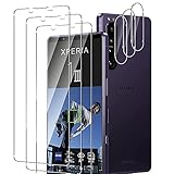 TUTUO [3+3 Stück] Schutzfolie Kompatibel mit Sony Xperia 1 III Panzerglas + Kamera Panzerglasfolie, Blasenfrei, Anti-Kratzer, 9H Härte Displayschutzfolie Anti-Staub HD