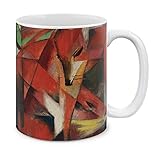 MUGBREW Classic Art Franz Marc der Fuchs Keramiktasse Kaffeetasse Teetasse 325