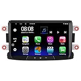 EZoneTronics Android 10.1 Auto Radio Stereo für Renault Dacia Sandero Duster Logan Dokker 8 Zoll Touchscreen GPS Navigation WiFi Bluetooth USB Player Unterstützung Carplay AM FM RDS 2G RAM + 32G ROM