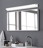 Zi Yang Modern Spiegellampe LED Einfach Make Up Licht Badezimmer Spiegelleuchte Nordischer Stil Badlampe Kein Flimmern Wandleuchte Spiegelschrank Leuchte Schrankleuchte Weißes Licht 6000K,Silber,42CM
