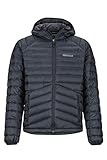 Marmot Herren Ultra-leichte Daunenjacke, 700 Fill-power, Warme Outdoorjacke Mit Kapuze, Wasserabweisend, Winddicht Highlander Down Hoody, Black, M, 79400