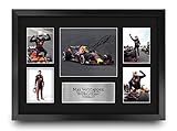 HWC Trading FR A3 Max Verstappen Gifts gedrucktes Autogramm Präsentationsdisplay für Formel-1-Renn-Fans, A3, g