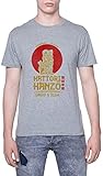 Hattori Hanzo Ikonawa Japan T-Shirt Herren Kurzarm Grau Men Grey Tee XXS