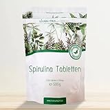 VivaNutria Spirulina Presslinge 1000g | aus kontrolliertem Anbau I 4000 Spirulina Tabletten ohne Zusätze - rein & natürlich I schonend verarbeitet | Rohkostqualität I veg