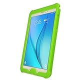 TECHGEAR Schutzhülle für Samsung Galaxy Tab A 9,7 (SM-T550 SM-T551 SM-T555), [Kinderfreundlich] Leichtes Koffer Silikon Soft Shell Anti-Rutsch-Shockproof Ecken + Displayschutzfolie. Grü