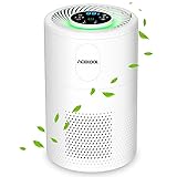 Luftreiniger Acekool D02 Air Purifier mit H13 HEPA Aktivkohlefilter 99,97% Filterleistung Luftqualitätsprüfung Timer Funktion Schlafmodus CADR 150m³/h für Allergiker gegen Hausstaub Pollen Gerü