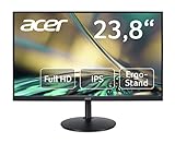 Acer CB242Y Monitor 23,8 Zoll (60 cm Bildschirm) Full HD, 75Hz HDMI/DP, 60Hz VGA, 1ms (VRB), HDMI 1.4, DP 1.2, VGA, höhenverstellbar, drehbar, HDMI/DP FreeSync,Schw