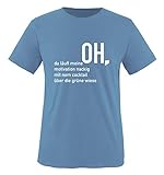 OH, da läuft Meine Motivation. - Herren T-Shirt - Hellblau/Weiss Gr. XXL